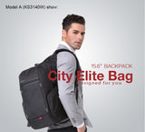 Men Anti-Theft Travel Backpack 13'' 15'' 17'' Laptop Backpack w/USB Charger