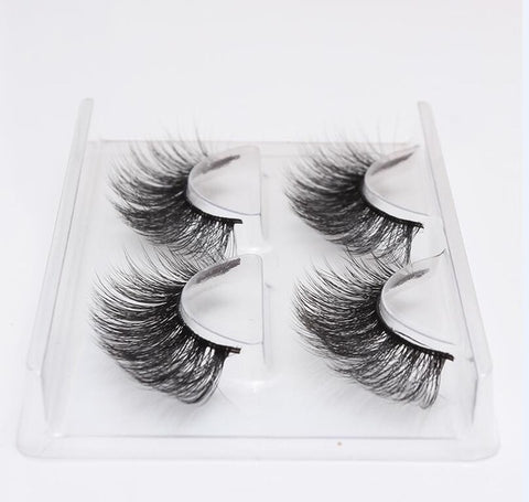 3D Natural Mink False Eyelash Extension - 2 PAIRS!